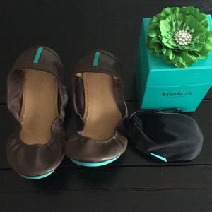 Tieks brown ballet flats